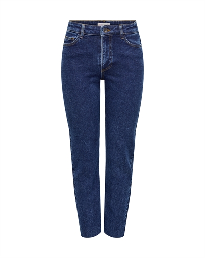JDY - JDYLullu Straight Jeans - Dark Blue Denim